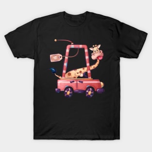 Funny Cartoon giraffe T-Shirt